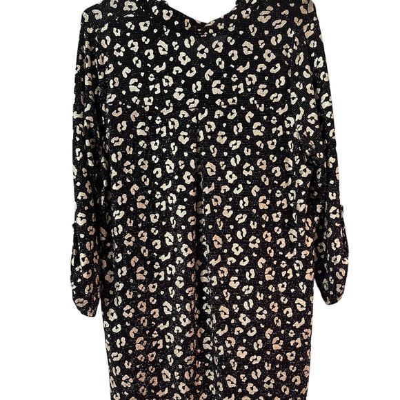 Simply Obsessed leopard print black and gold top - Picture 2 of 4